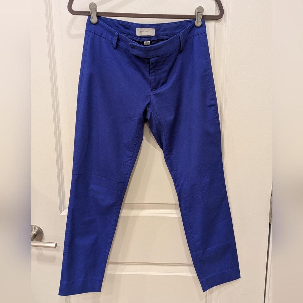 GAP Bright Blue Slim Cropped Pants